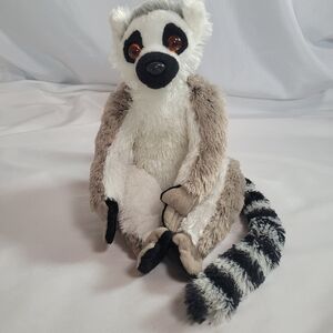 Wild Republic Gray Ring Tail Realistic Lemur Plush Stuffed Animal 12"